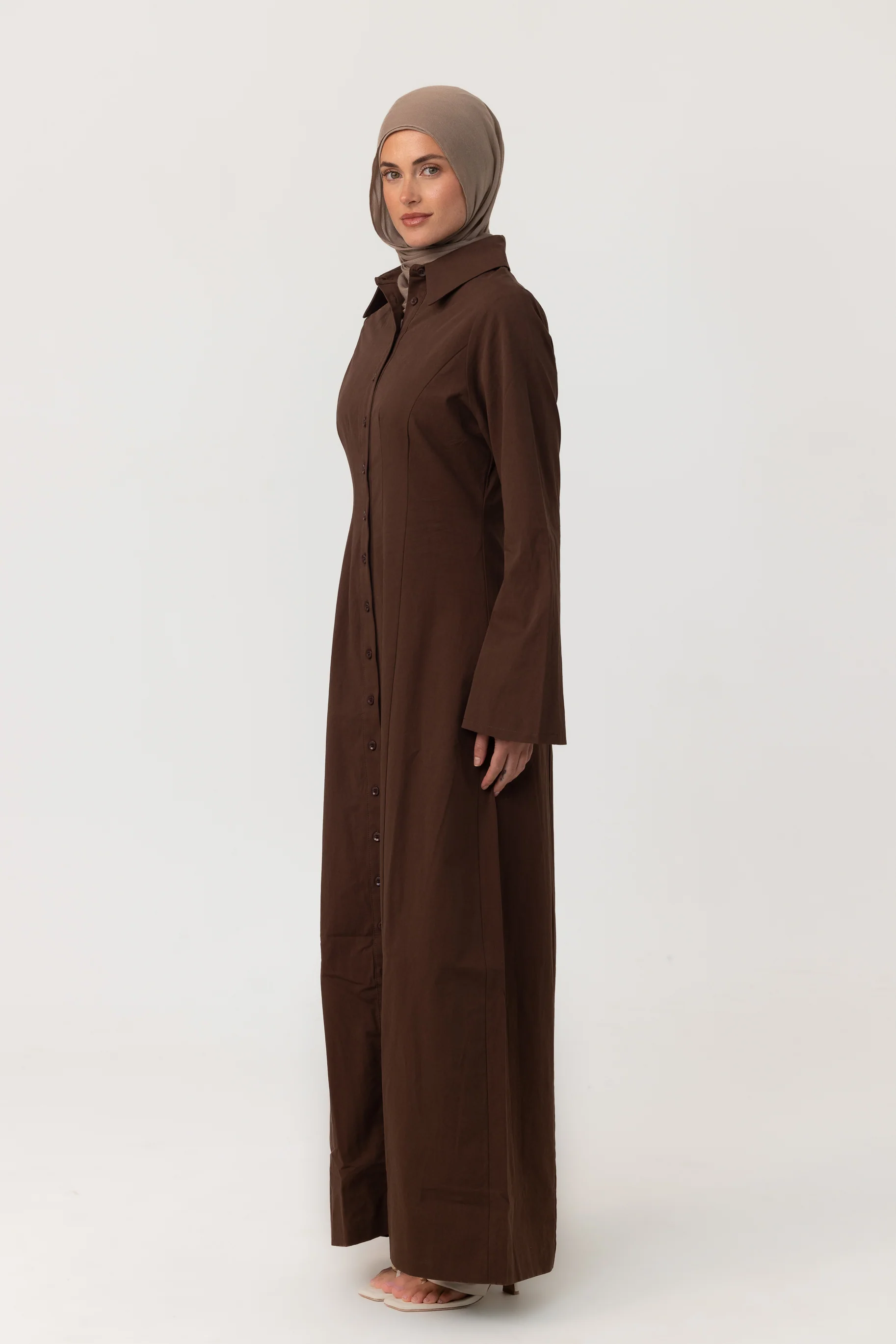 Sunday Shirt Dress - Espresso - Image 3