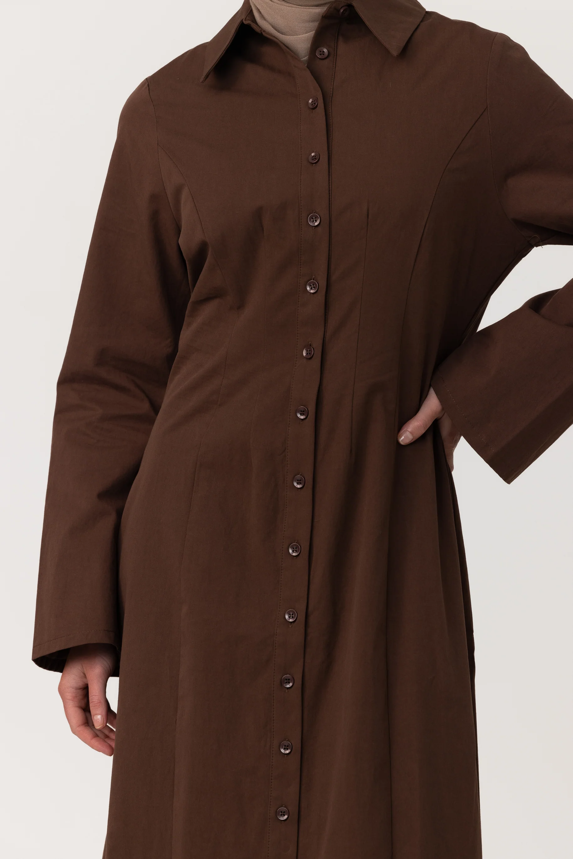 Sunday Shirt Dress - Espresso - Image 4