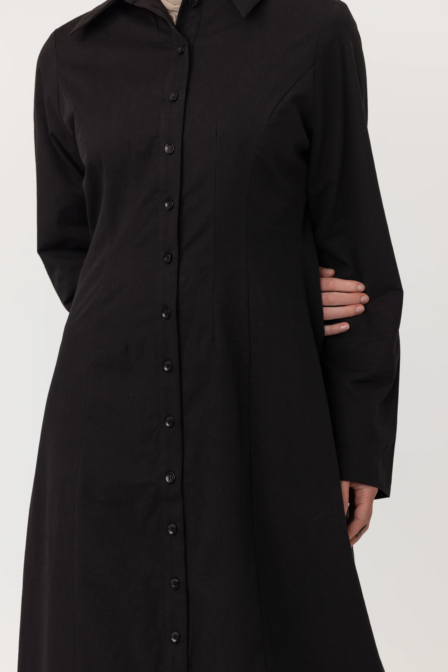 Sunday Shirt Dress - Black - Image 3