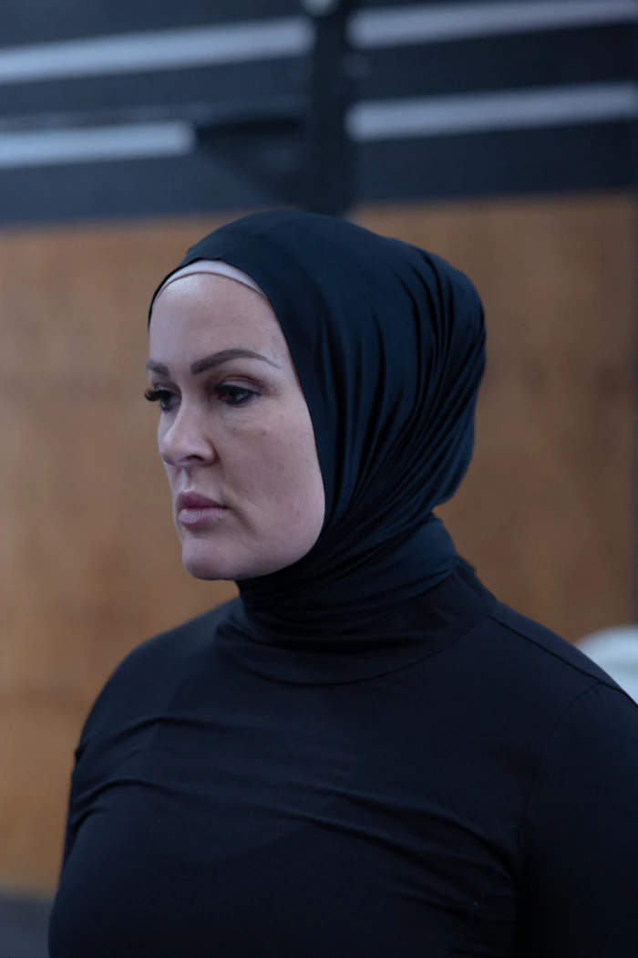 Performance/Swim Wrap Hijab - Black - Image 3