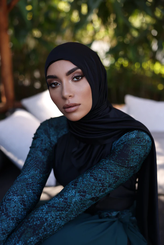 Performance/Swim Wrap Hijab - Black - Image 5