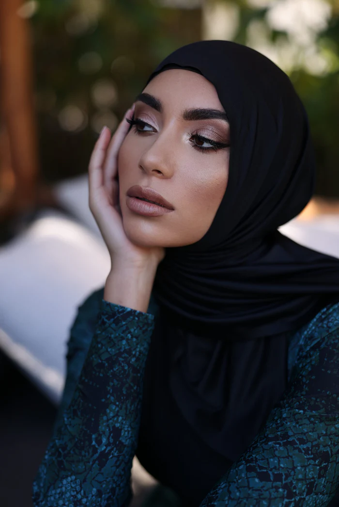 Performance/Swim Wrap Hijab - Black - Image 6