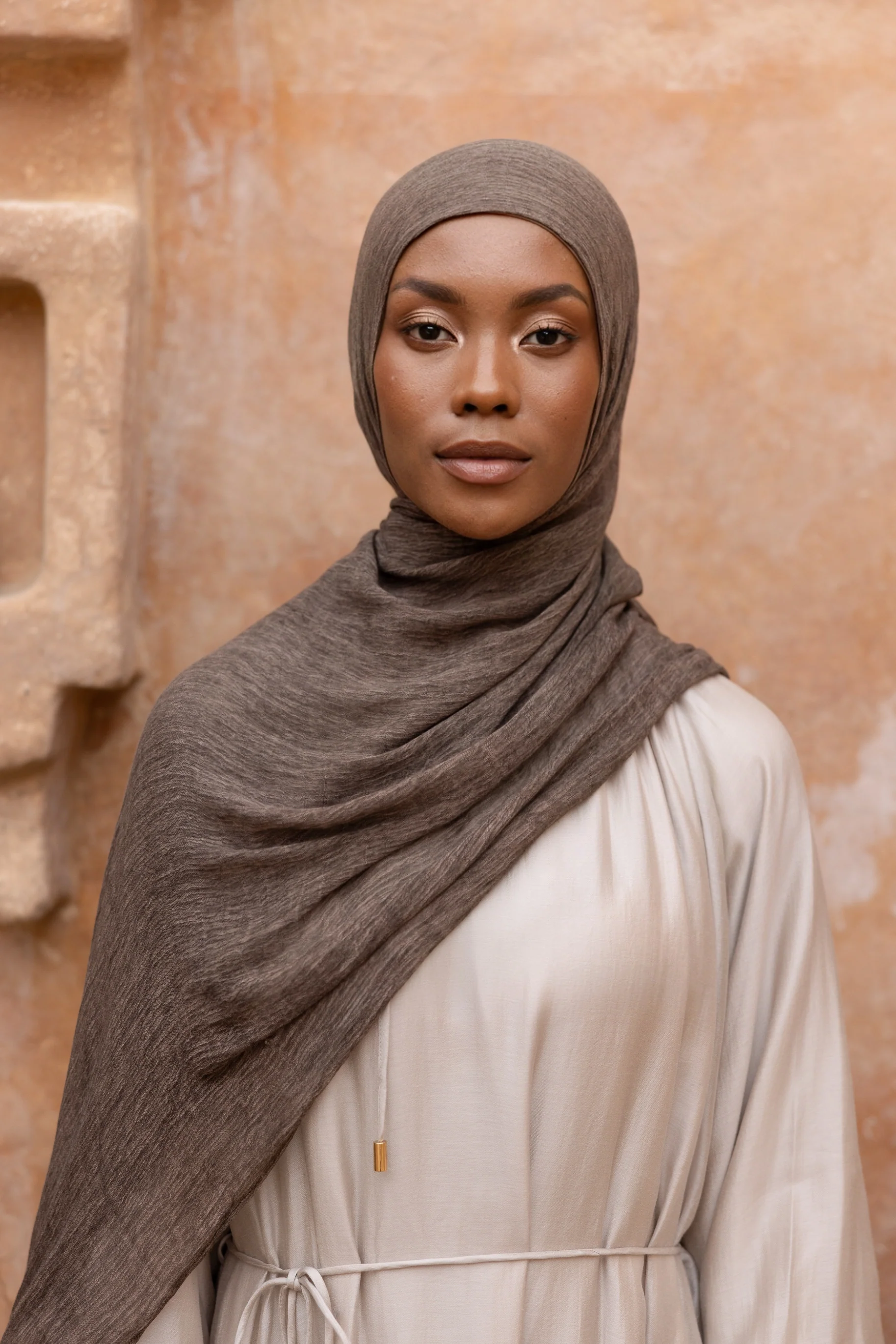 Textured Hijab - Truffle