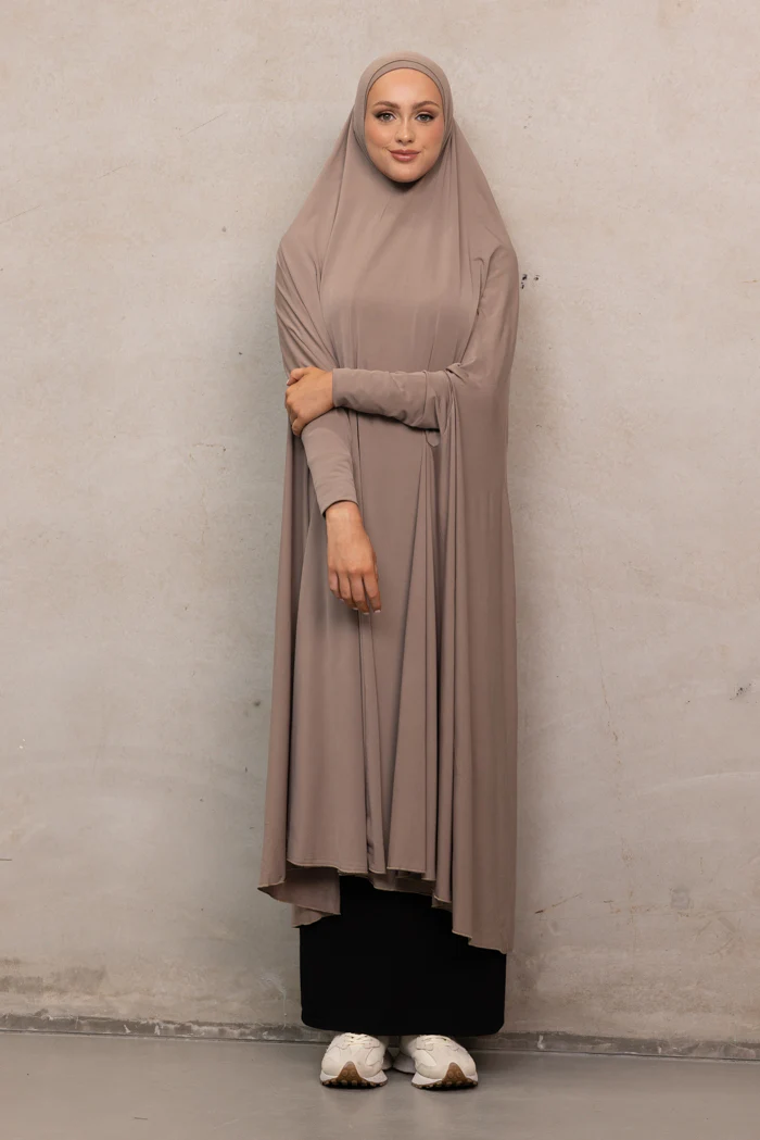 Women's XL Sleeved Jilbab - Choco