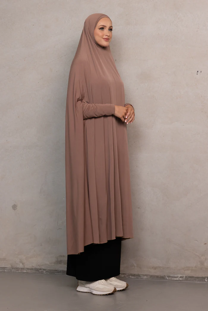 Women's XL Sleeved Jilbab - Fango - Image 2