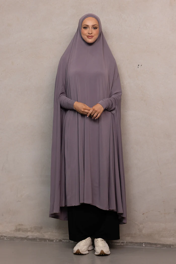Women's XL Sleeved Jilbab - Lavender - Image 3