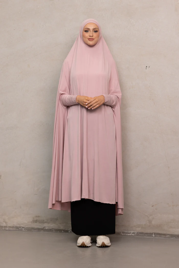 Women's XL Sleeved Jilbab - Rosewood - Image 3