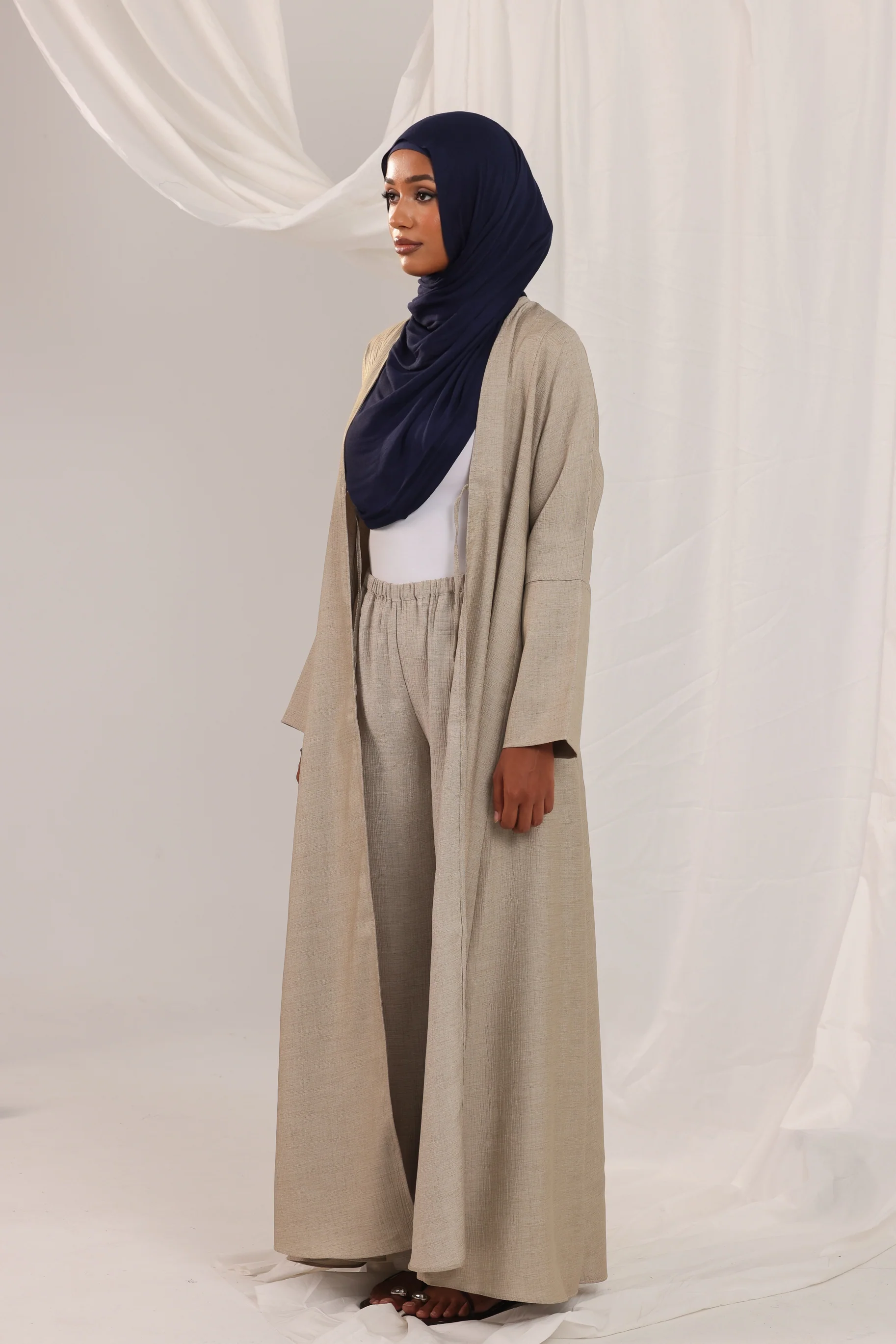 Yara Crinkle Pants - Nutmeg - Image 3