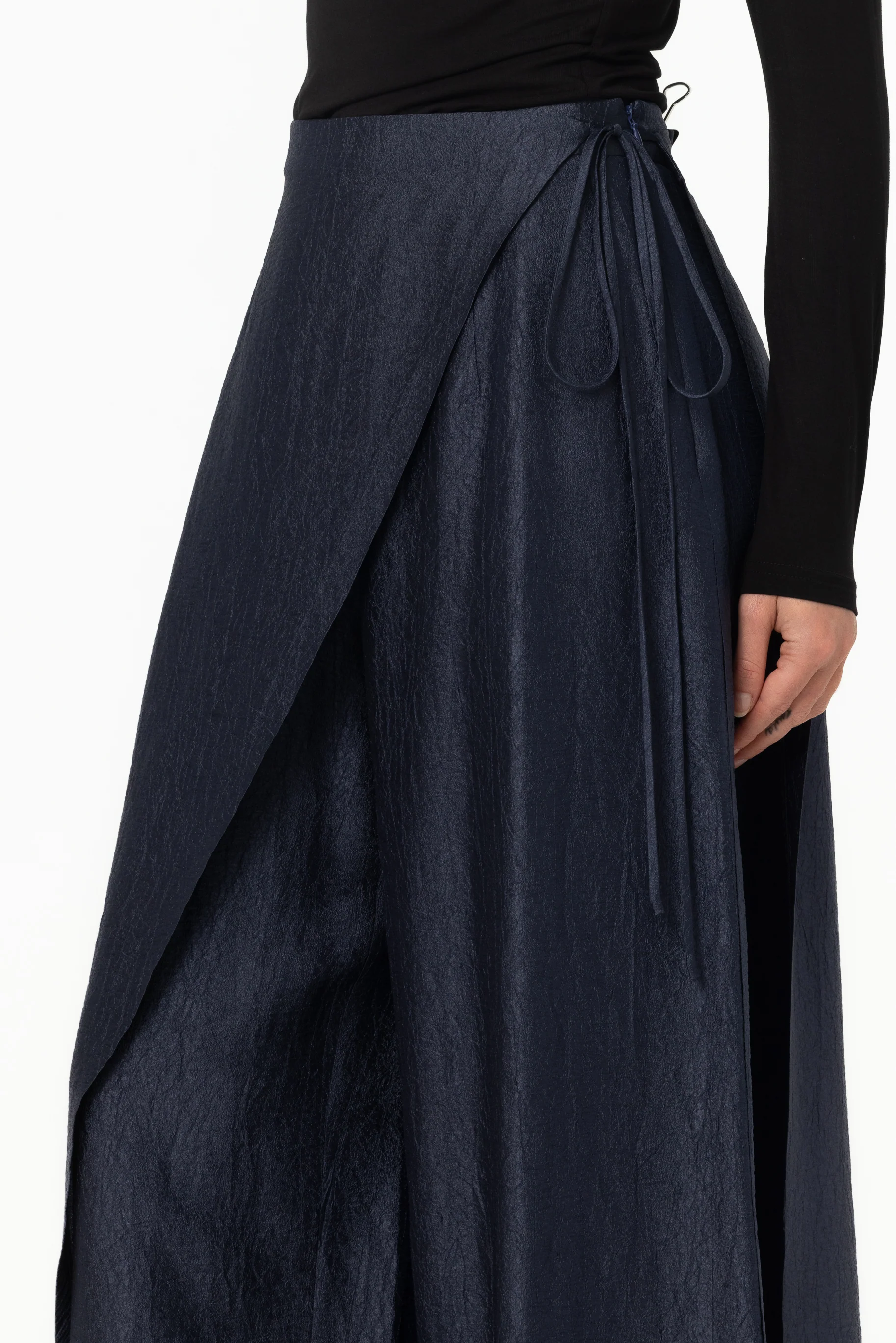 Yasmin Wrap Pants - Midnight Blue - Image 4